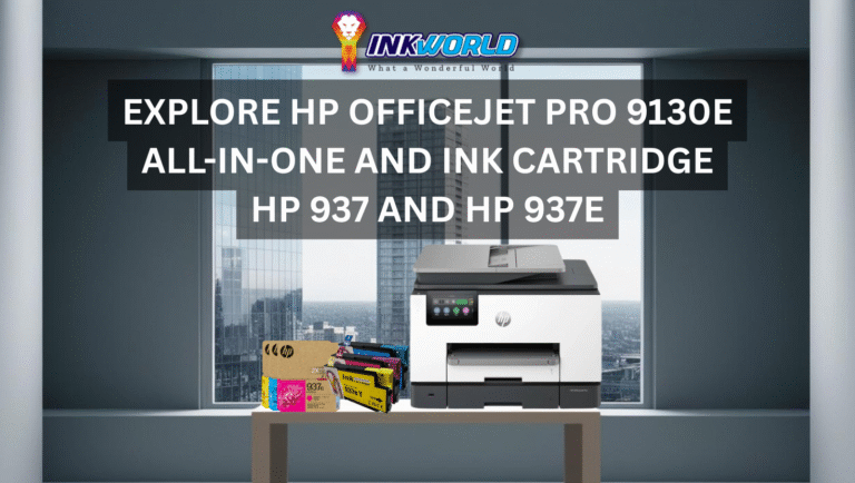 Explore HP OfficeJet Pro 9130e All-In-One and Ink Cartridge HP 937 and HP 937e