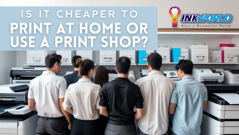 Is It Cheaper to Print at Home or Use a Print Shop?